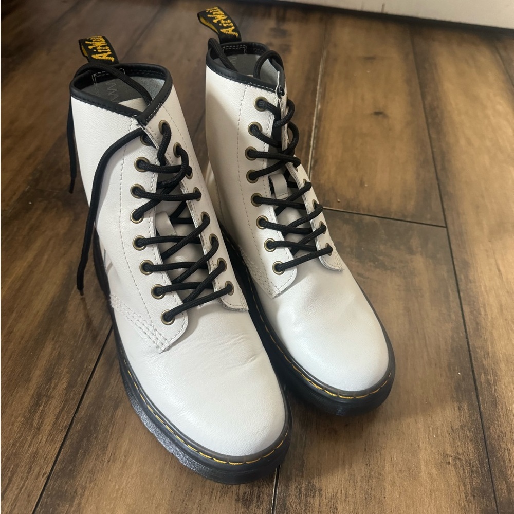 White Dr Martens 
Doc martens